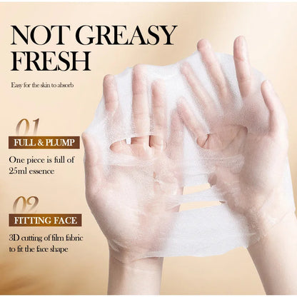 1/5/10PCS Rice Essence Face Sheet Mask,Niacinamide Hyaluronic Acid Hydrating Nourishing Brightening Tender Skin,Korean Skincare
