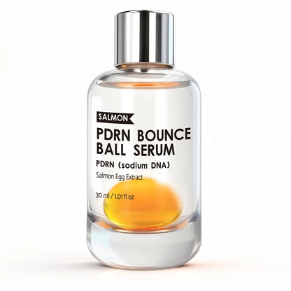 Salmon PDRN Bounce Ball Serum Anti-Aging Sodium DNA & Niacinamide Essence Shake-to-Activate Oil Beads for Instant Glow & Firming