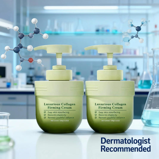 Deep Nourishing Collagen Body Treatment Cream - 3-Pack Set to Revive Dull, Dry & Rough Skin for All-Over Softness & Radiance.