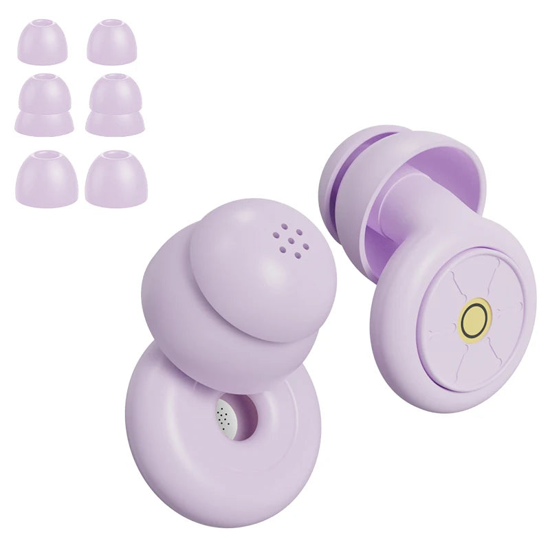 Ear Plugs for Sleeping Noise Cancelling,Reusable Silicone Earplugs Hearing Protection for Concert, Motorcycle,Sleep,and Snoring