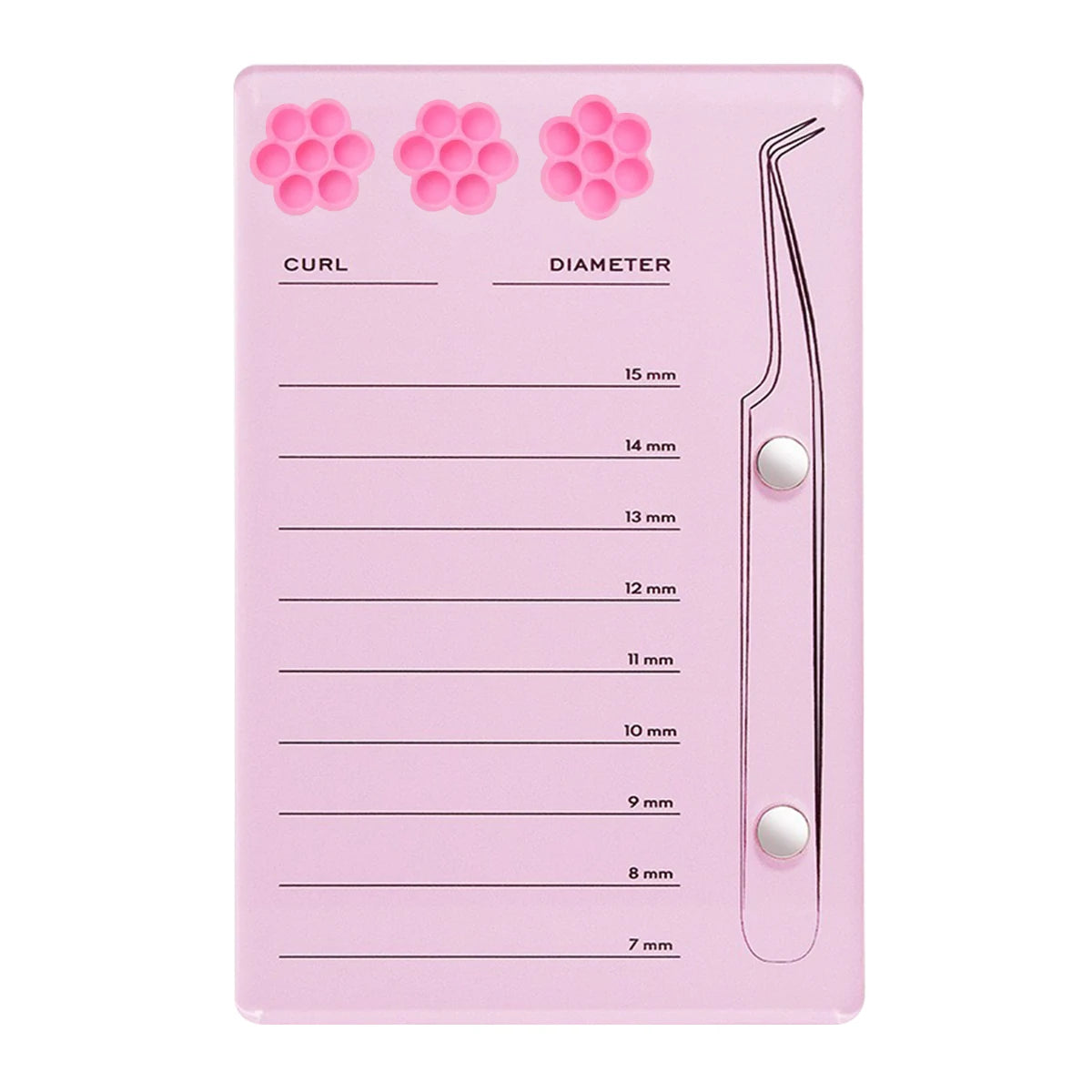 Eyelash Extension Scale Holder Magnetic Acrylic Lash Board With Glue Pallet Cup  False Eyelashes Pad Lash Makeup Tools