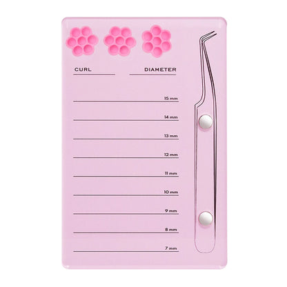 Eyelash Extension Scale Holder Magnetic Acrylic Lash Board With Glue Pallet Cup  False Eyelashes Pad Lash Makeup Tools