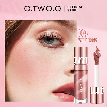 O.TWO.O Watercolor Liquid Blush Moisturizing Long Lasting Natural Silky Non-sticky Matte High Pigment Sexy Red Pink Blush Makeup