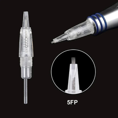 5PCS Microneedles Disposable Screw Needle Cartridge For Premium Charmant Permanent Tattoo Machine 1P 1D 2P 3P 3FP 5P 5FP 7FP 7P