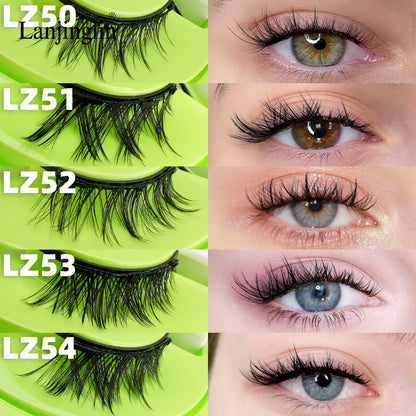 Hot Sale Magnetic Eyelashes 3D Natural False Eyelashes Handmade Faux Mink Lashes No Glue Needed Eyelashes with Magnetic Tweezers