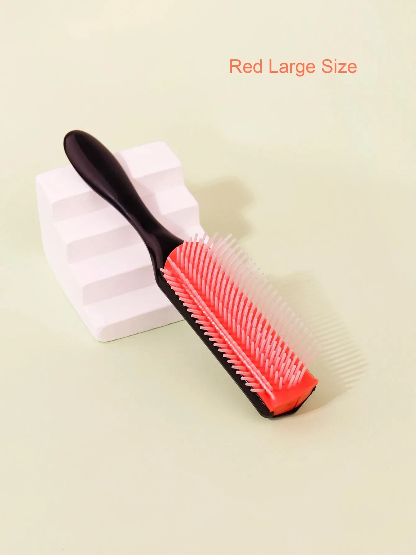 WANMEI, 1 Uds., cepillo de pelo de masaje para desenredar de 9 filas para pelo liso y rizado, peine extraíble, herramienta de pe