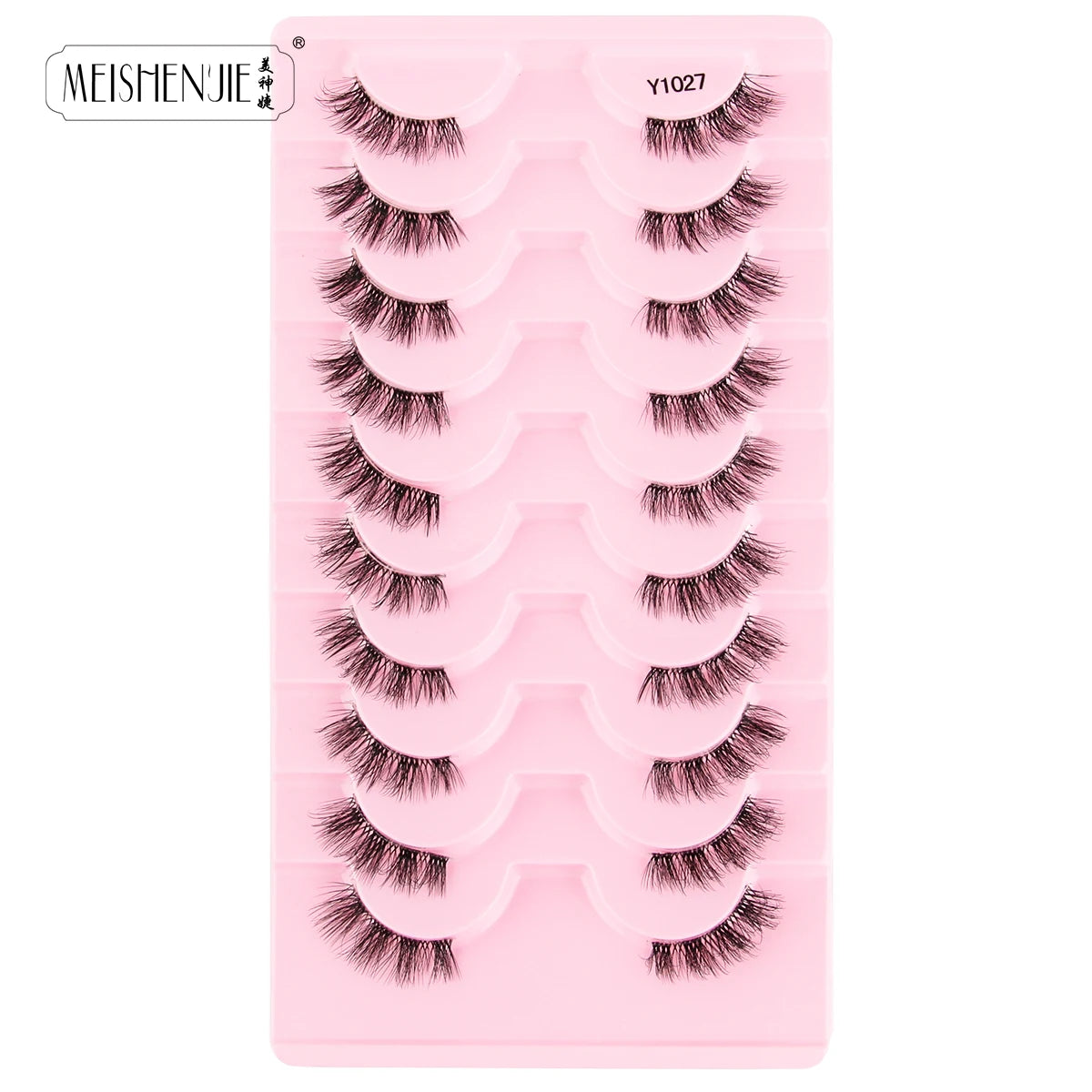 3/10 Pairs Half Lashes Cat Eyelashes Natural Long Handmade 3D Mink Lashes Makeup Tool Reusable Fake Eyelash maquillaje Faux Cils