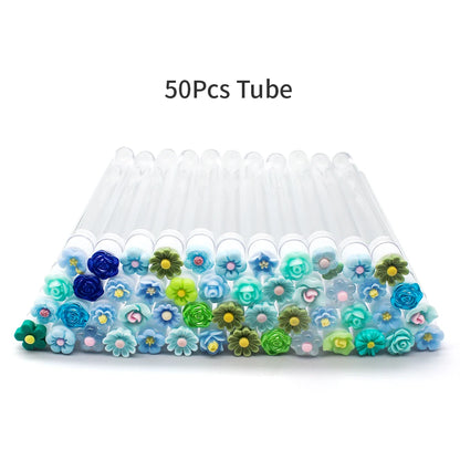 10/50PCS Reusable Eyelash Brush Tubes Eyebrow Brush Eyelash Wands Replaceable Dust-proof Cleaner Storage Tubes Makeup Tool