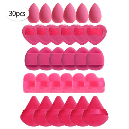 15/30/60 Mini Makeup Sponge Powder Puff Beauty Sponge for Makeup Concealer Liquid Foundation Face Cosmetic Puff Makeup Sponge