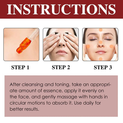 Retinol Facial Essence Fade Fine Line Face Serum Anti-Aging Pore Minimizing Hydrating Brightening Skin Treatment for Women Men
