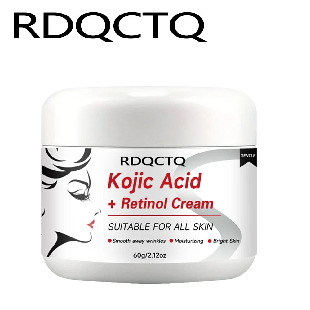 Kojic Acid & Retinol Face Cream: Gentle Hydration for Smooth, Radiant Skin – Daily Moisturizer for All Skin Types 30/60g