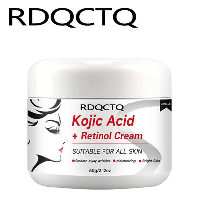 Kojic Acid & Retinol Face Cream: Gentle Hydration for Smooth, Radiant Skin – Daily Moisturizer for All Skin Types 30/60g