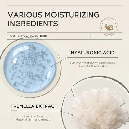Snail Face Cream Beauty Products Anti-aging Essence Facial Wrinkles Remover Skincare Moisturizer 30g Snail Nourishing Cream