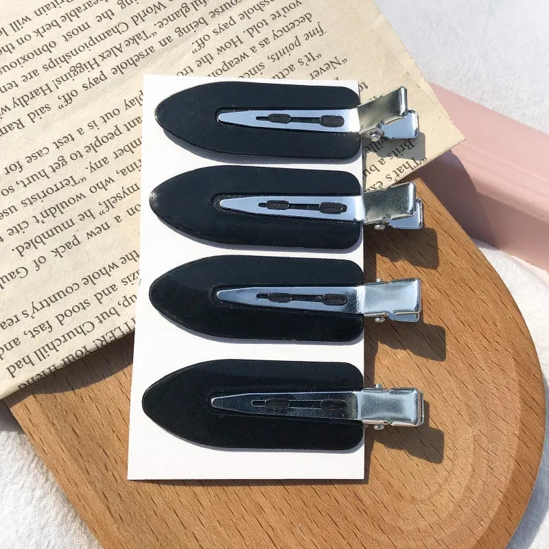 4pcs/set No Bend Seamless Hair Clips Side Bangs Barrette Makeup Washing Face Accessories Women Girls Styling Hairpins