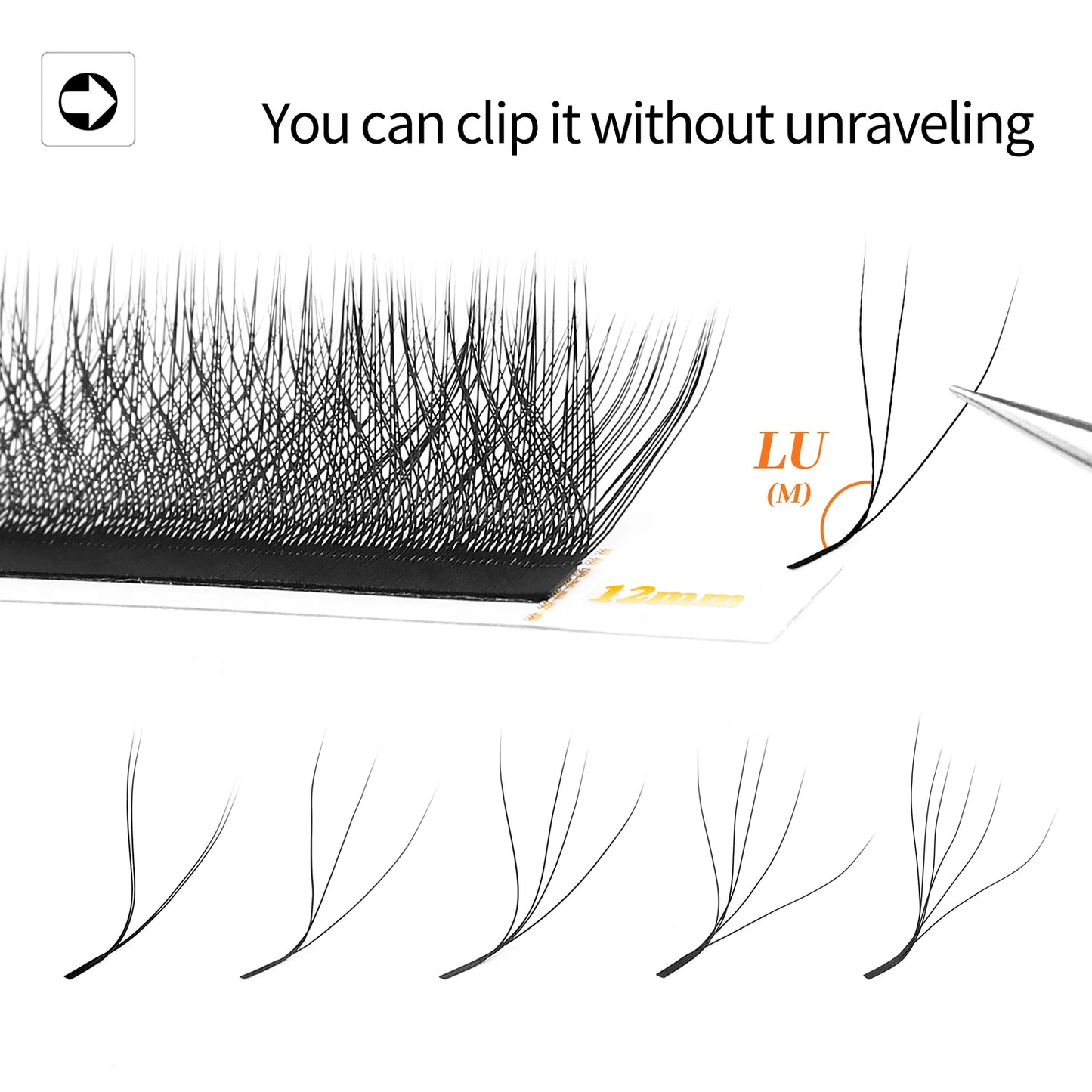 XIUSUZAKI YY 3D 4D 5D 6DW Lashes L/LU/M Curl W Eyelashes Extension Premade Fans Volume Individual False Lashes Extensions Shop