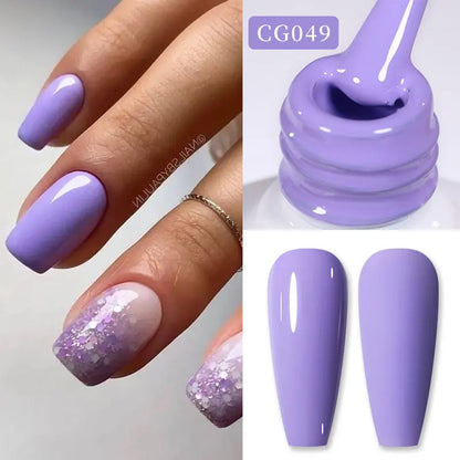 BORN PRETTY 10ml Nude Pink Gel Nail Polish Varnis Semi Permanent Nail Gel Varnish Soak Off UV Gel for Valentine's Day Gift Nails