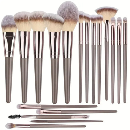 Professional 3-20Pcs Makeup Brushes Set Eyeshadow Blush Highlighter Foundation Concealer Blending Brush Fluffy Women Beauty Tool