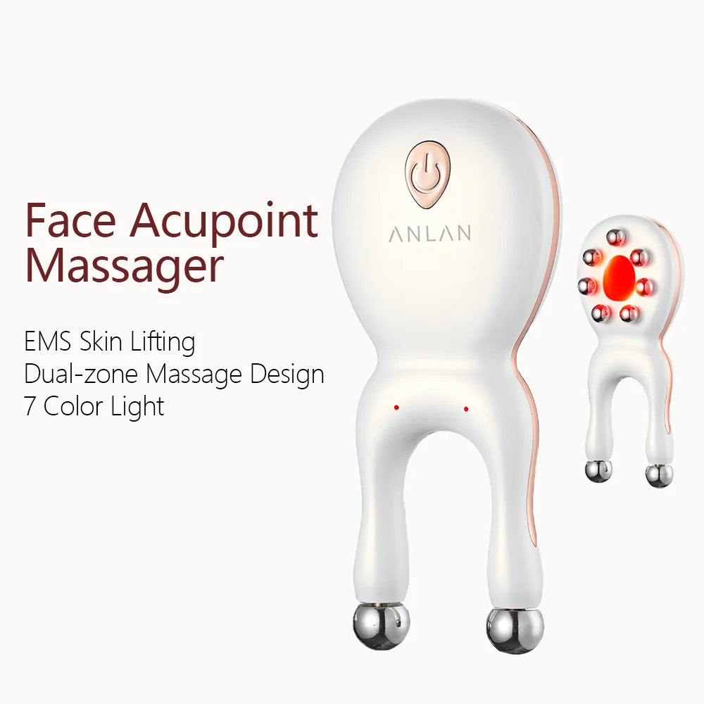 ANLAN Eye Acupoint Massager Nose Facial Lifting 7 Color LED Light Therapy Skin Care Reduce Puffiness Anti-Aging Tightening Skin