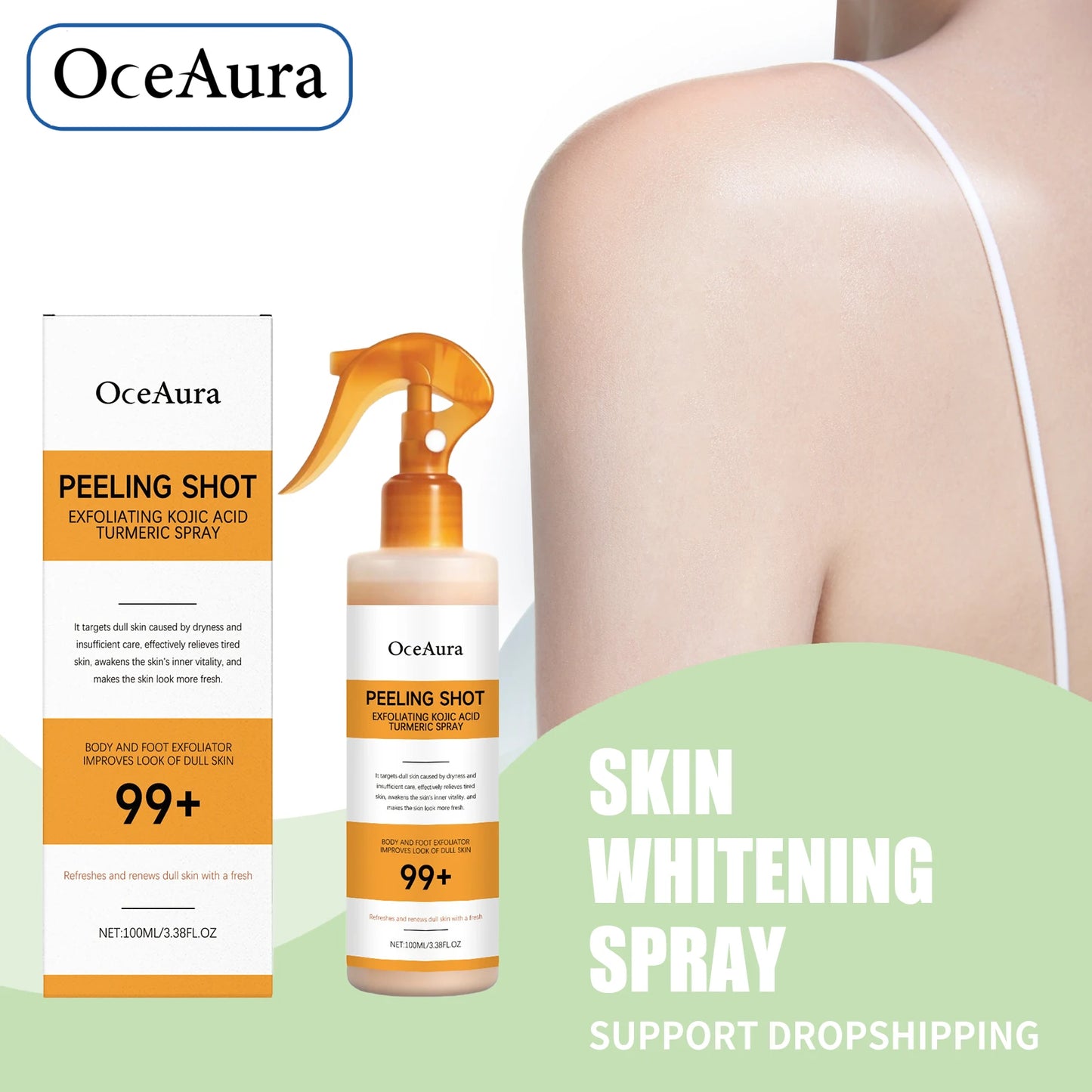 Moisturizing Skin Brightening Serum Lighten Dark Skin Calluses Remover Anti Dryness Peeling Restore Smooth Soft Foot Care Spray