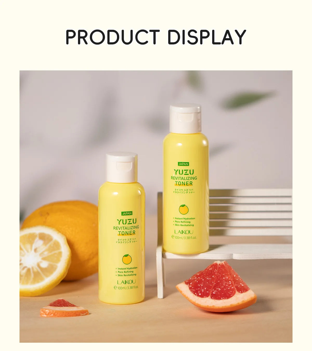Japanese Yuzu Toner 100ml Deep Hydration Pore Minimizing Brightening Effect Long Lasting Moisture Revitalizing Skin Treatment