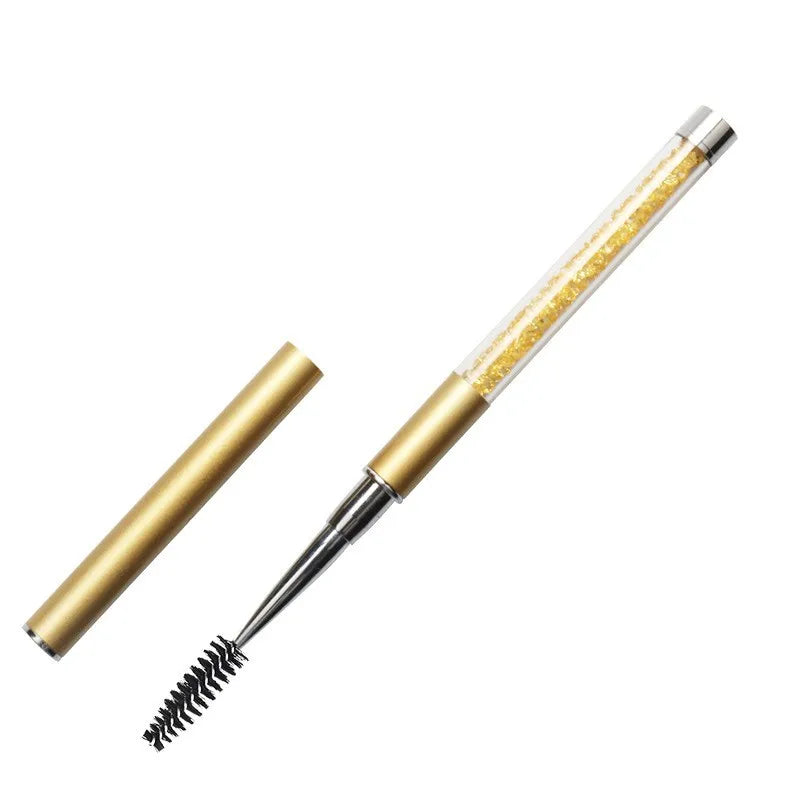 Rhinestone Handle Lash Brush Reusable Eyelash Brushes Mascara Applicator Wand Brushes Eyelash Extension Makeup Tool Eyelashes