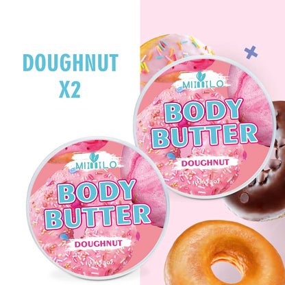 100g two bottles of body glaze - 8 flavors, daily nourishing and moisturizing - non-greasy, with storage bag
