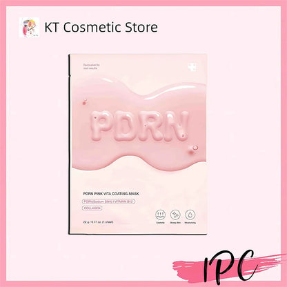 PDRN Pink Vita Coating Mask Deep Collagen Anti Wrinkle Lift Face Mask Overnight Firm Hydrating Moisturizing Glowing Skin Korea