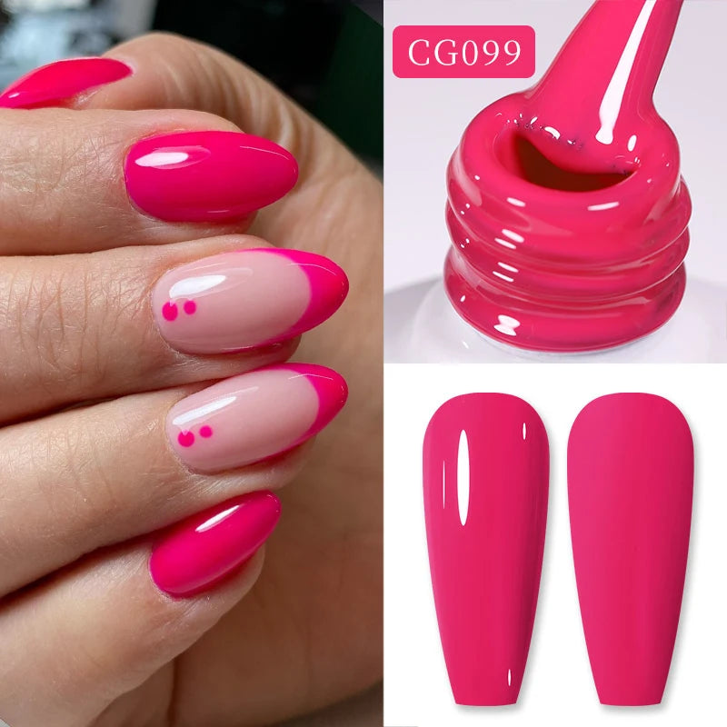 BORN PRETTY 10ml Nude Pink Gel Nail Polish Varnis Semi Permanent Nail Gel Varnish Soak Off UV Gel for Valentine's Day Gift Nails