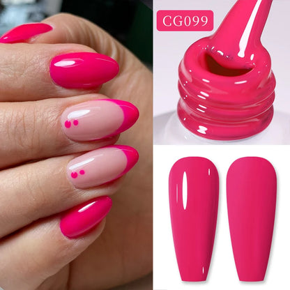 BORN PRETTY 10ml Nude Pink Gel Nail Polish Varnis Semi Permanent Nail Gel Varnish Soak Off UV Gel for Valentine's Day Gift Nails