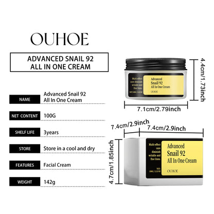Snail Vitamin C Smear Mask Hydrating Firming Pore Refining Facial Care Fade Spots Blemishes Brightening Gentle Face Skincare
