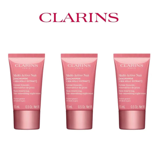 Clarins Multi-Active Renewing Day/Night Moisturizer Cream 15ml, All Skin Types, Original Skin Care Health Beauty