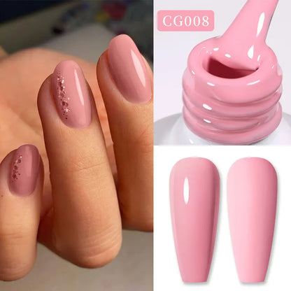 BORN PRETTY 10ml Nude Pink Gel Nail Polish Varnis Semi Permanent Nail Gel Varnish Soak Off UV Gel for Valentine's Day Gift Nails