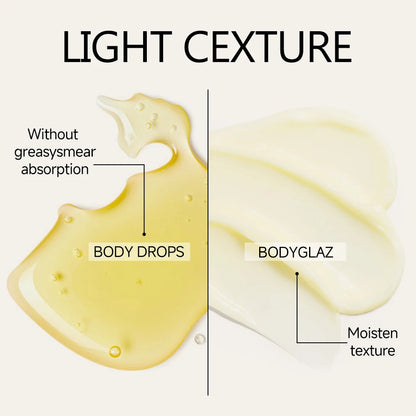 The Devil Velvet Body Oil and Gloss Set includes a free rollerball applicator for long-lasting hydration and moisturizing,