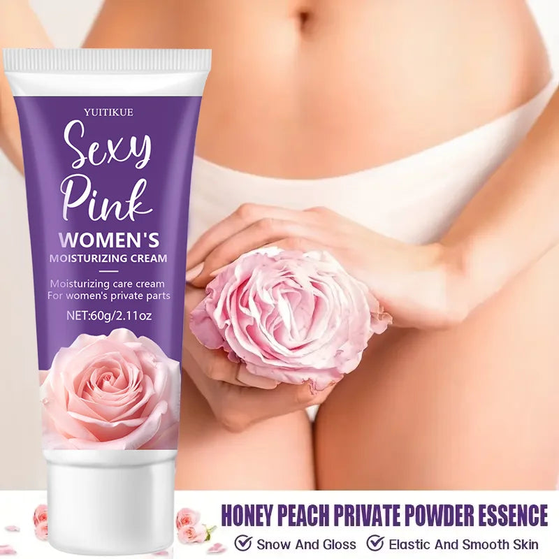 Women's Intimate Moisturizing Cream 60g - Honey Peach Essence, for Snowy Glow & Elastic Smooth Skin, Exquisite Goddess Care