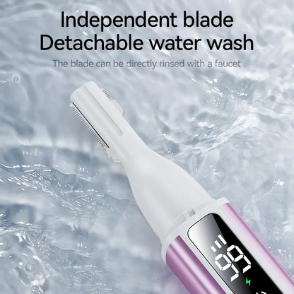 Electric Eyebrow Trimmer Type -c Charging Face Eyebrow Shaver Eye Brow Epilator Nose Hair Trimmer Security Painless Beauty