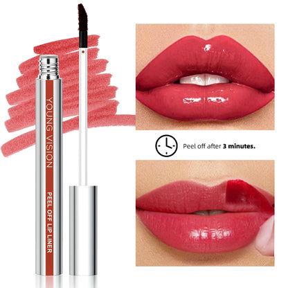 YOUNG VISION Tear-Off Lip Liner Peel-Off Lip Liner Matte Smudge-Free Hook & Loop Lip Pencil Makeup Pencil 3 color