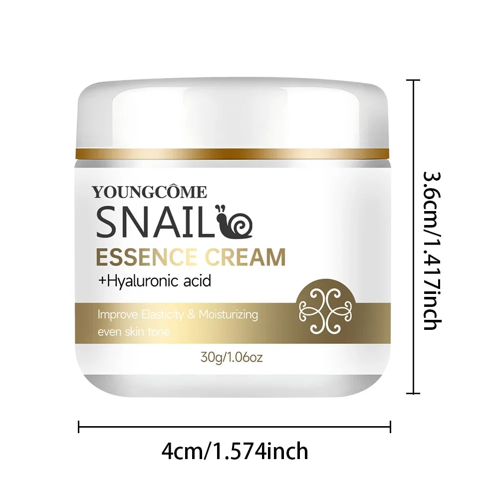 YOUNGCOME Snail essence cream with hyaluronic acid,Retinol Moisturizing Lightening Repairing Smooth Skincare Whitening Creams