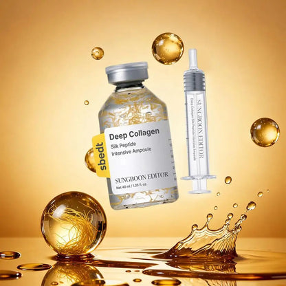 Korean Skin Barrier Ampoule SUNGBOON EDITOR Collagen Silk Peptide Serum 40ml Deep Moisture Tightening Texture Refining Treatment