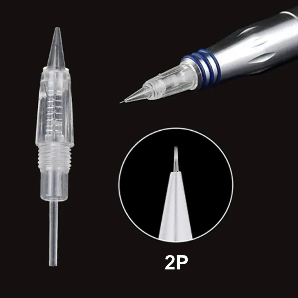 5PCS Microneedles Disposable Screw Needle Cartridge For Premium Charmant Permanent Tattoo Machine 1P 1D 2P 3P 3FP 5P 5FP 7FP 7P