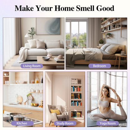 EUQEE 30ml Premium Fragrance Oil For Diffuser Aromatherapy Coconut & Vanilla White Musk Bubble Gum Lilac Aroma Fragrance Oils