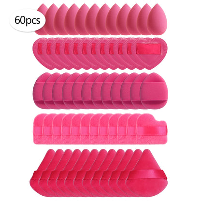 15/30/60 Mini Makeup Sponge Powder Puff Beauty Sponge for Makeup Concealer Liquid Foundation Face Cosmetic Puff Makeup Sponge