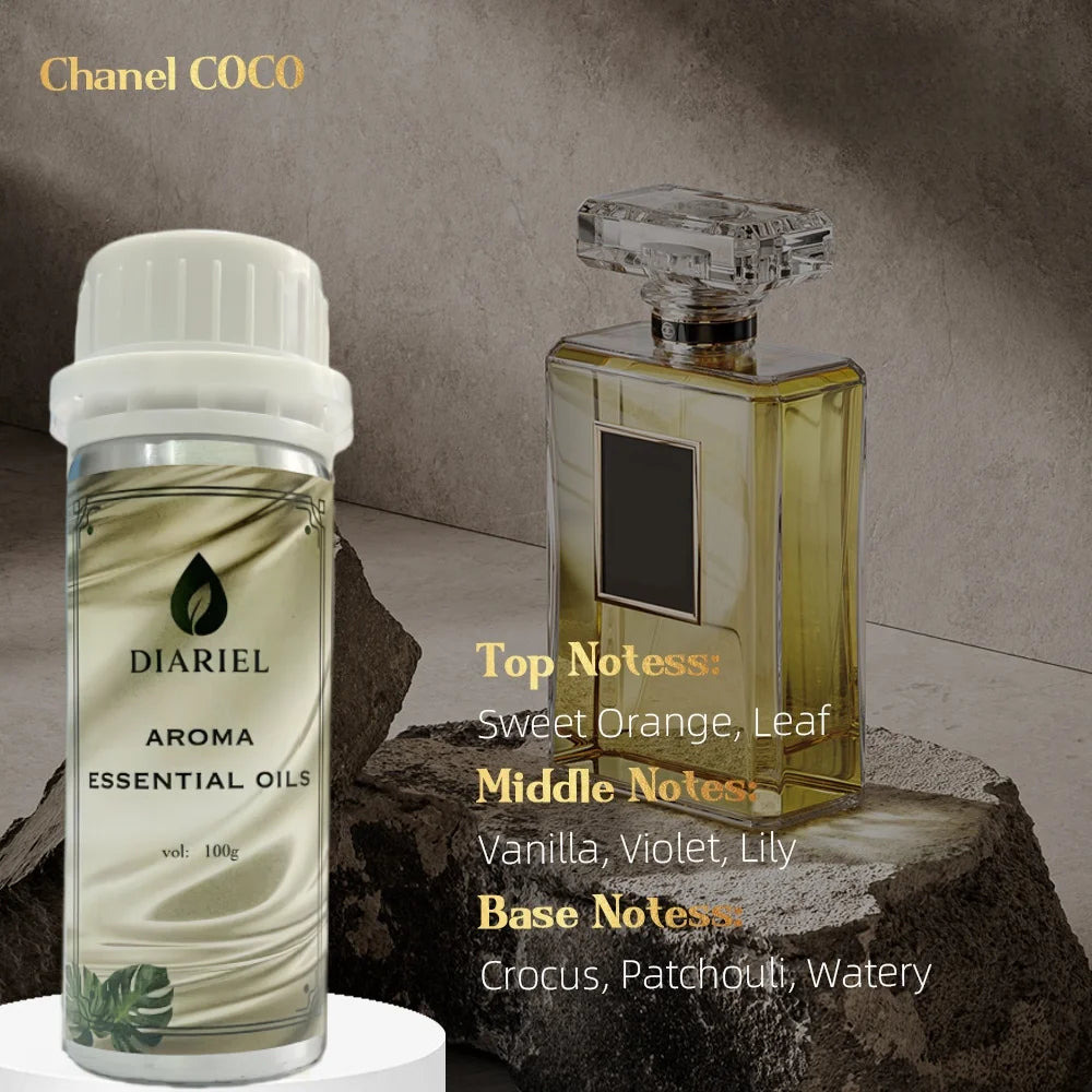 100ML Famous France Perfume Oil Men Women Fragrance Oasis Essential Oil Aromatherapy Diffuser Oil DLor Svuvage Ton Foud Oud Wood
