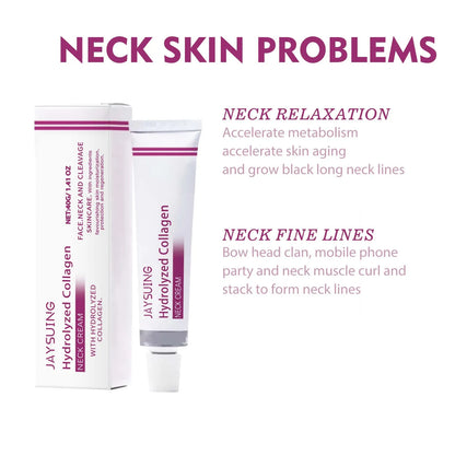 Hydrolyzed Collagen Neck Cream Firming Lifting Eliminate Neck Fine Lines Neck Remove Double Chin Rejuvenation Cream SkinCare