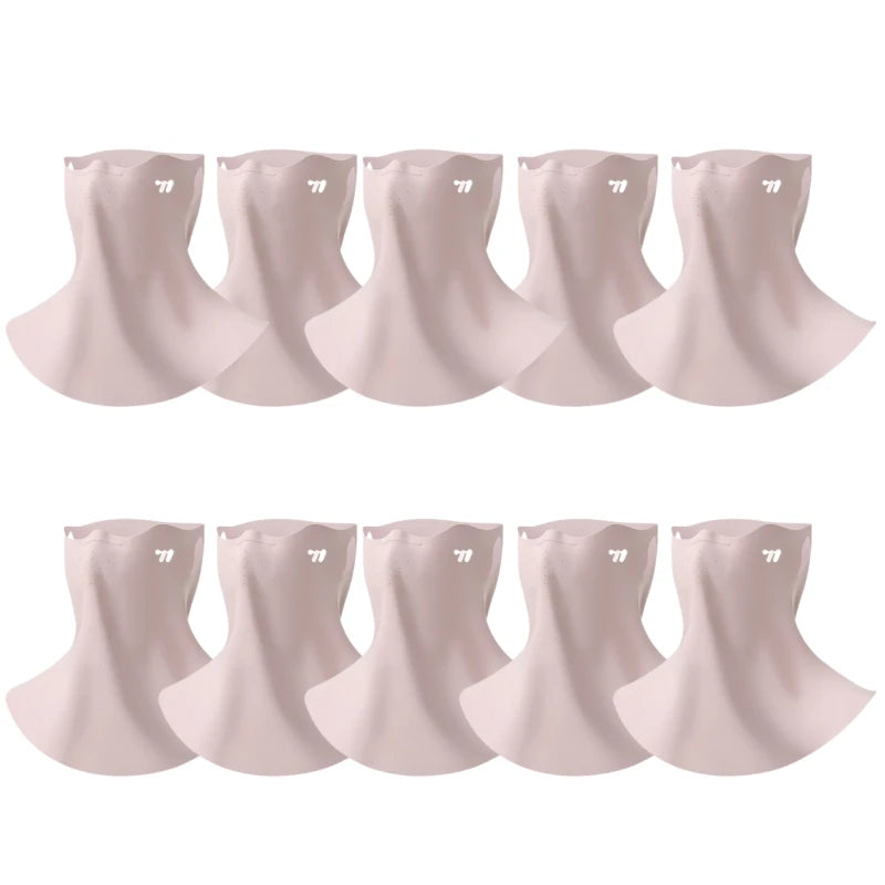 WEST BIKING Mask Breathable Sunscreen Face Veil Ice Silk Face Mask Sun Protection Neckline Face Cover Summer Cycling Hiking