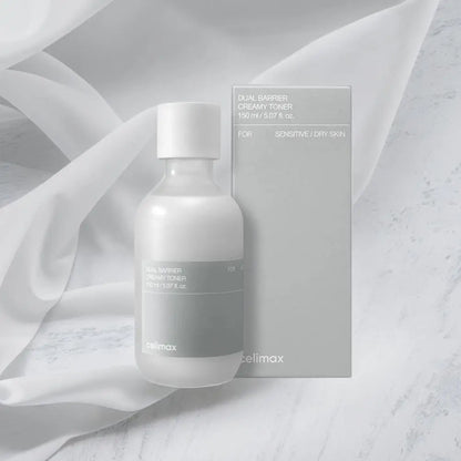 Korean Celimax Skincare Set Dual Barrier Toner, BHA Peeling Pad, Antioxidant Noni Ampoule, SPF50+ Sunscreen, Centella Face Cream