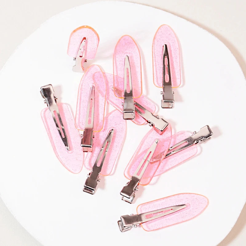 10-50pcs seamless fashion girl transparent hair clips makeup facial accessory clips styling hair clips Special for real hair wig