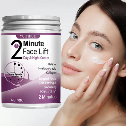YUITIKUE Instant Face Lift Cream - Retinol, Hyaluronic Acid, Collagen, For Firm & Smooth Skin, 100g