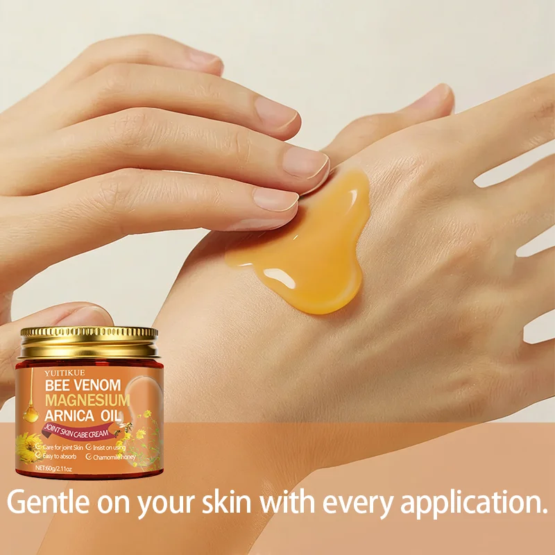 YUITIKUE Bee Venom Magnesium Arnica Oil Joint Cream - Easy Absorb Chamomile Honey Joint Skin Care Cream