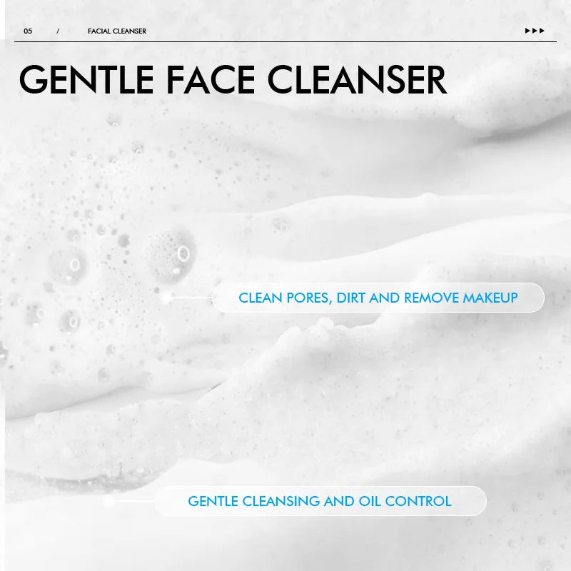 LAIKOU Men Facial Cleanser Face Washing Moisturizing Man Skin Care Oil Control Blackhead Remove Scrub Cosmetics Deep Norishing
