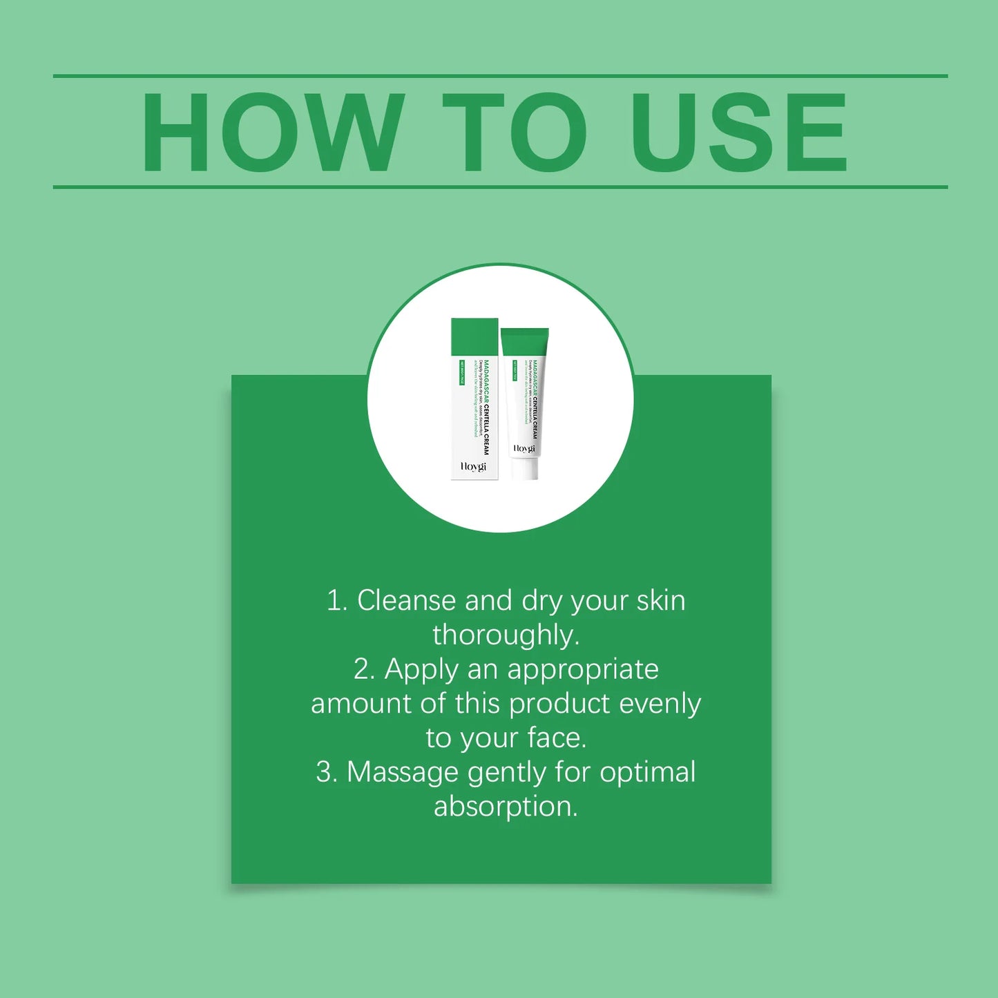 Centella Soothing Cream with Ceramide & B5 Face Repair Moisturizer Redness Relief Soothing Cream for Dry Sensitive Skin